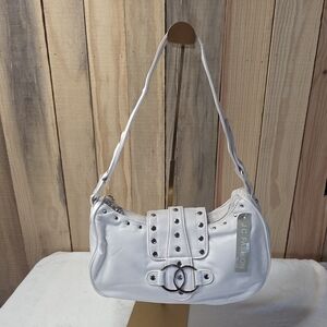 White Studded Shoulder Bag Nwt